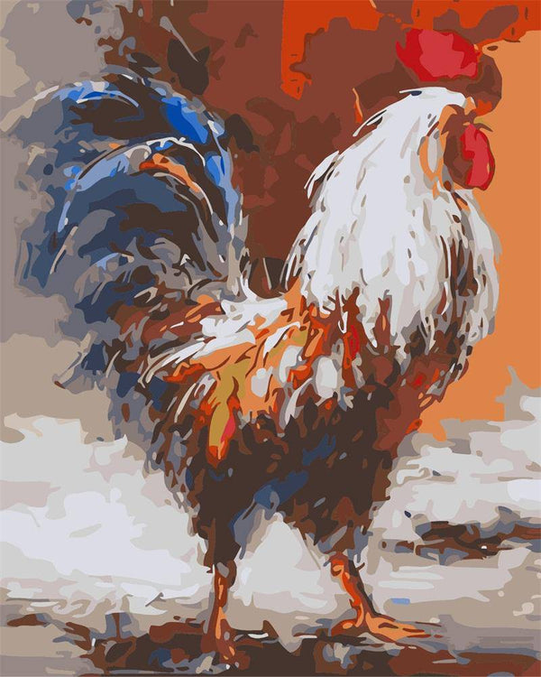 Colorful Chicken Paint By Numbers Kit
