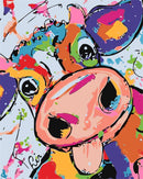 Colorful Cow Paint By Numbers Kit