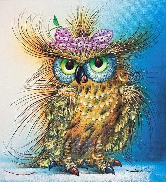Colorful Pretty Owl Paint By Numbers Kit