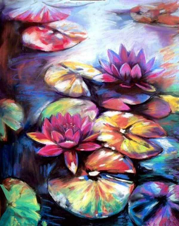 Colorful Water lilies Paint By Numbers Kit