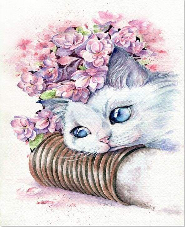 Cute Kitty Paint By Numbers Kit