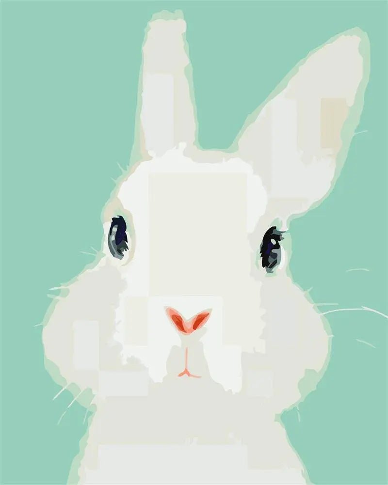 Cute Rabbit Paint By Numbers Kit