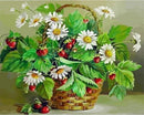 Daisies and small cherries Paint By Numbers Kit