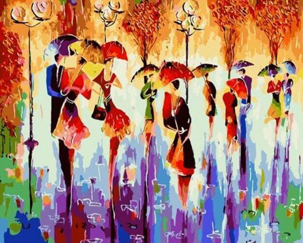 Dancers in the Rain Paint By Numbers Kit