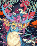 Deer Abstract Paint By Numbers Kit