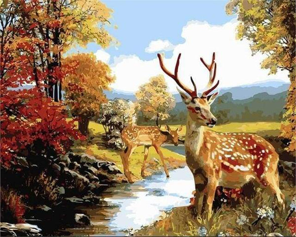 Deers Paint By Numbers Kit