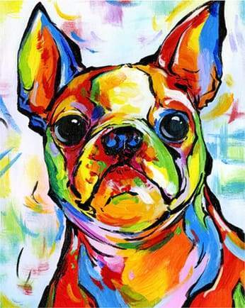 Dog Portrait Paint By Numbers Kit