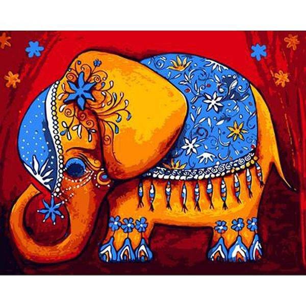Elephant Paint By Numbers Kit