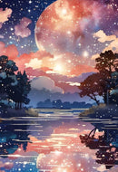 Fairy Moon Lake Paint By Numbers Kit