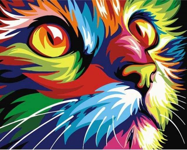 Feline Pop Art Paint By Numbers Kit