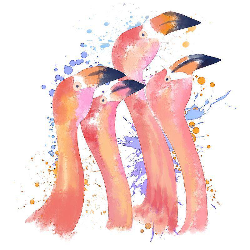 Flamingos For Children Paint By Numbers Kit