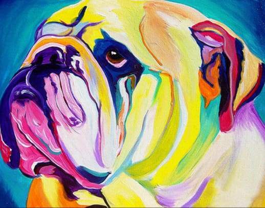 Flashy dog Paint By Numbers Kit