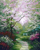 Flower Trees Paint By Numbers Kit