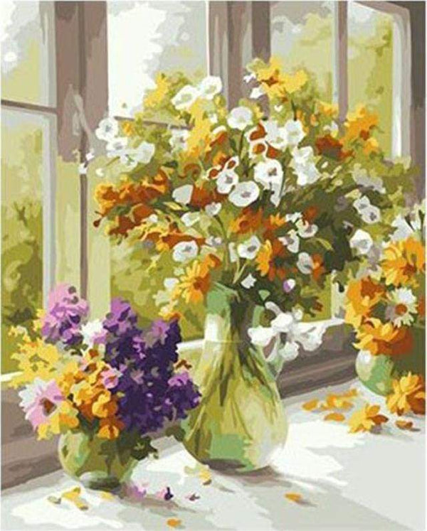Flowers in the Kitchen Paint By Numbers Kit