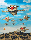 Flying Cats Paint By Numbers Kit