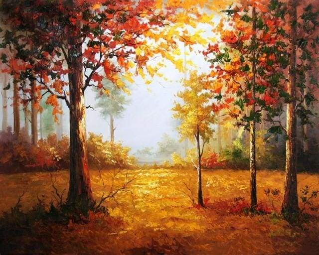 Forest in Autumn Paint By Numbers Kit
