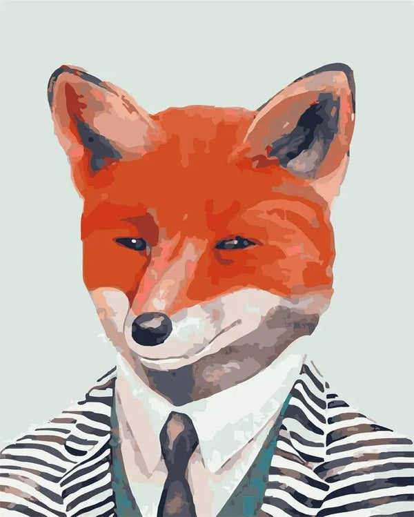 Gentleman Fox Paint By Numbers Kit