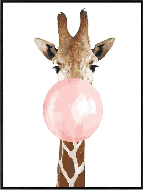 Giraffe Bubble Paint By Numbers Kit