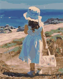 Girl with her Summer Bag Paint By Numbers Kit