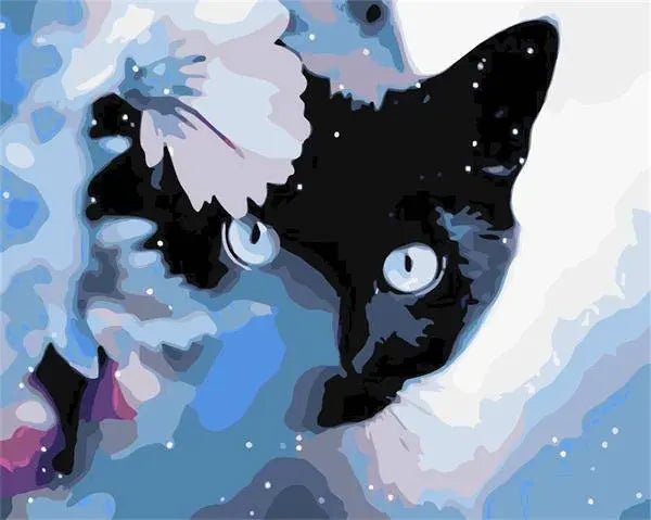Glow Black Cat Paint By Numbers Kit