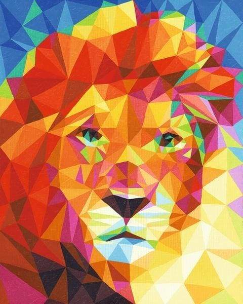 Grand Lion Art Paint By Numbers Kit