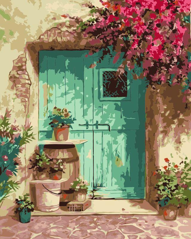 Green Door Paint By Numbers Kit