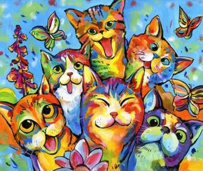 Happy cats Paint By Numbers Kit