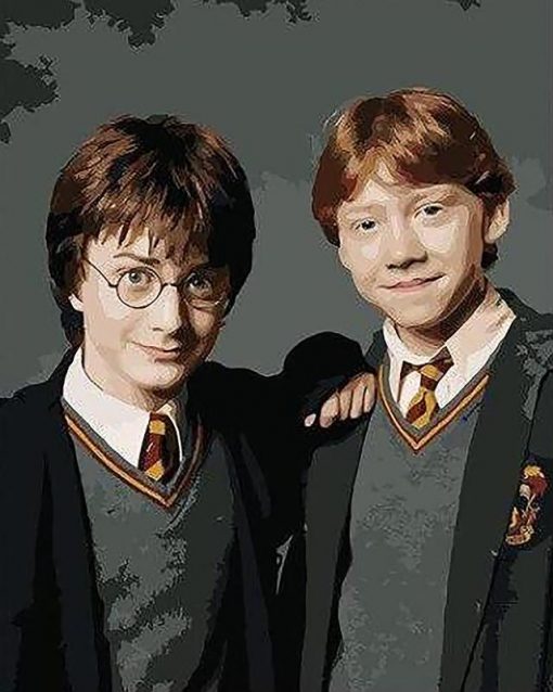 Harry Potter and Ron Weasley Paint By Numbers Kit