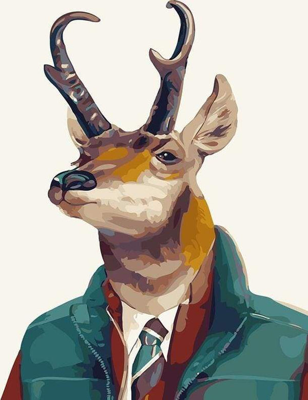 Head Deer Dandy Paint By Numbers Kit