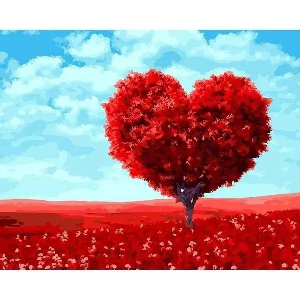 Heart Tree Paint By Numbers Kit