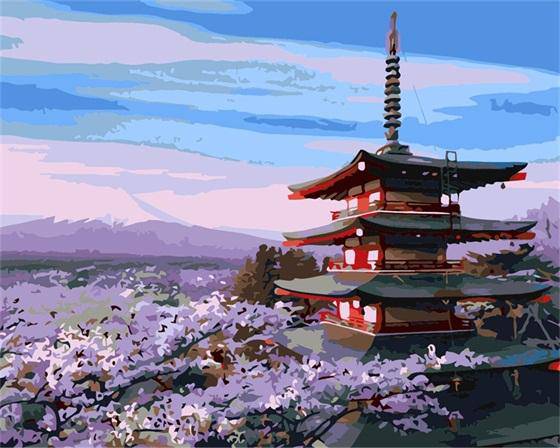 Japanese House and Garden Paint By Numbers Kit