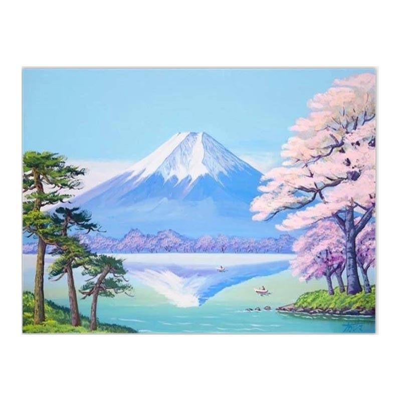 Japanese Mountain Paint By Numbers Kit