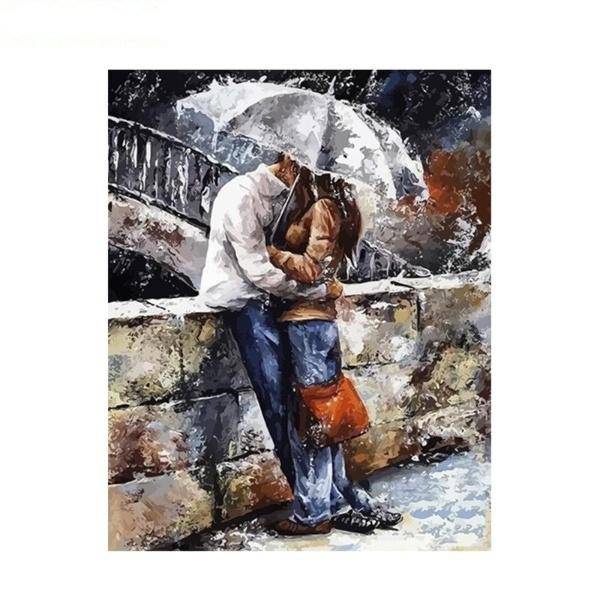 Kissing Lovers Paint By Numbers Kit
