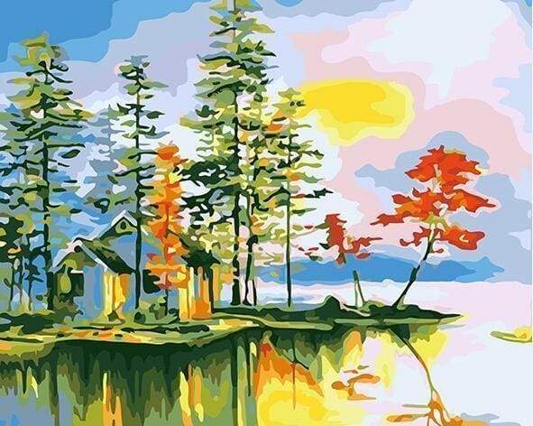 Lake Villa Paint By Numbers Kit