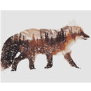 Landscape In A Fox Paint By Numbers Kit