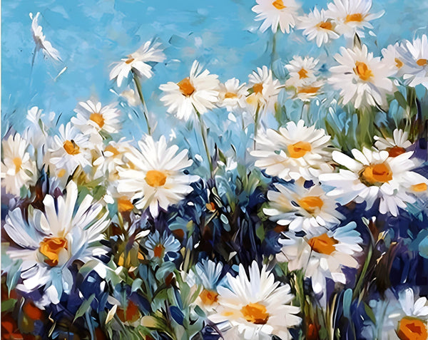 Landscape Of Marguerite In The Sun Paint By Numbers Kit