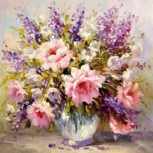 Lavender In Full Bloom Paint By Numbers Kit