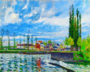 L'Ecluse à Pontoise - Camille Pissarro Paint By Numbers Kit