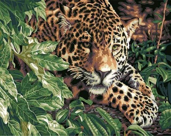 Leopard on the lookout Paint By Numbers Kit