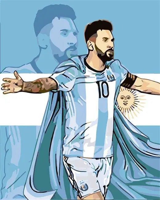 Lionel Messi Paint By Numbers Kit