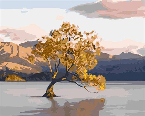 Lonely Tree Paint By Numbers Kit