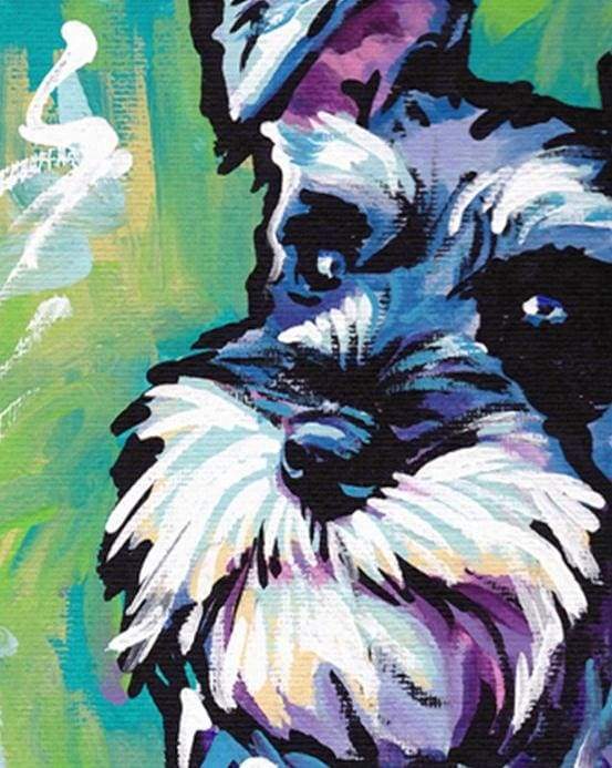 Looking at a Dog Paint By Numbers Kit