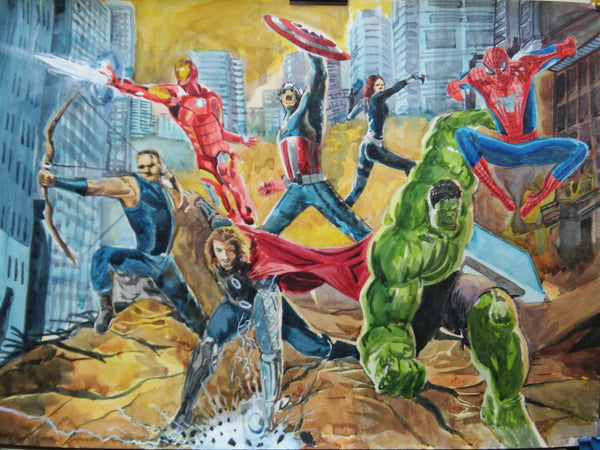 Marvel Heroes And Avengers Paint By Numbers Kit