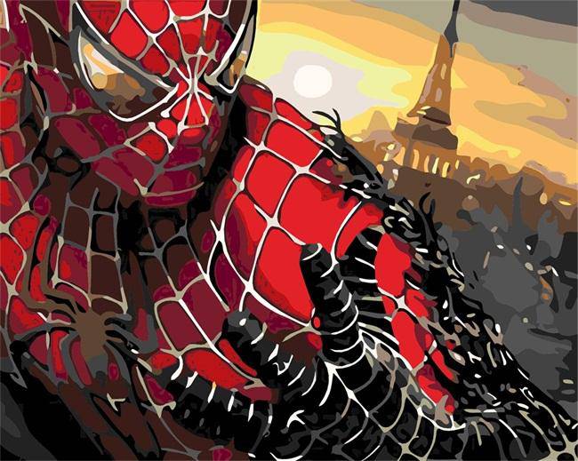 Marvel Spiderman Paint By Numbers Kit