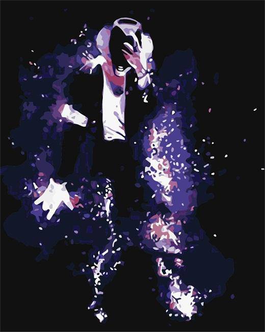 Michael Jackson Dancing Paint By Numbers Kit