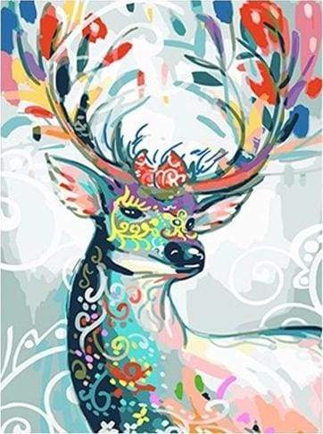 Multicolor Deer Paint By Numbers Kit