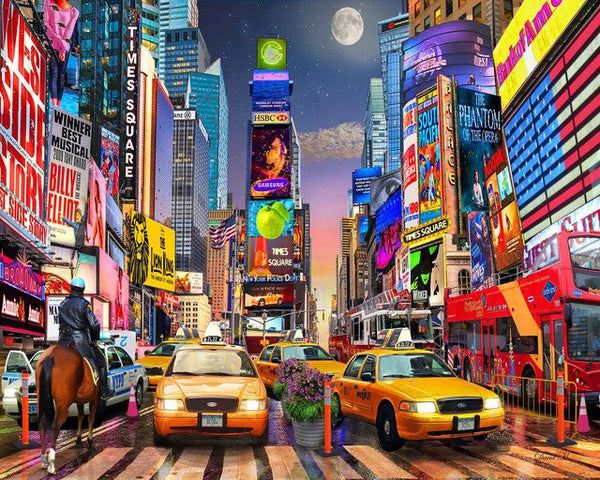 Night in Timesquare Paint By Numbers Kit