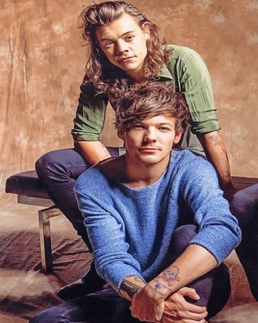 One Direction Harry Styles and Louis Tomlinson Paint By Numbers Kit