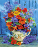 Orange and purple bouquet Paint By Numbers Kit