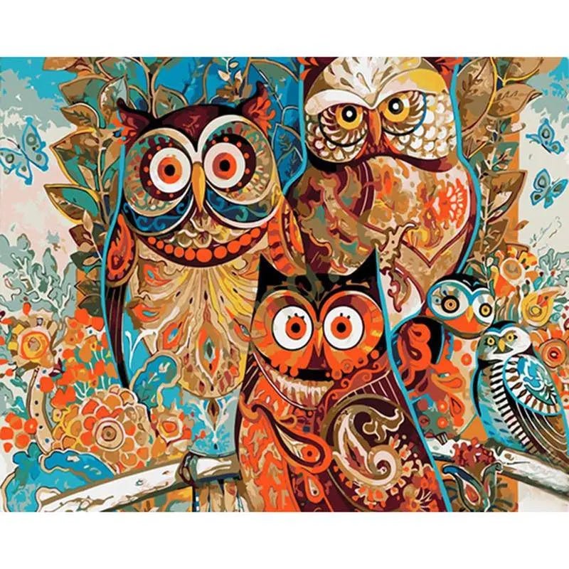 Owl Paint By Numbers Kit